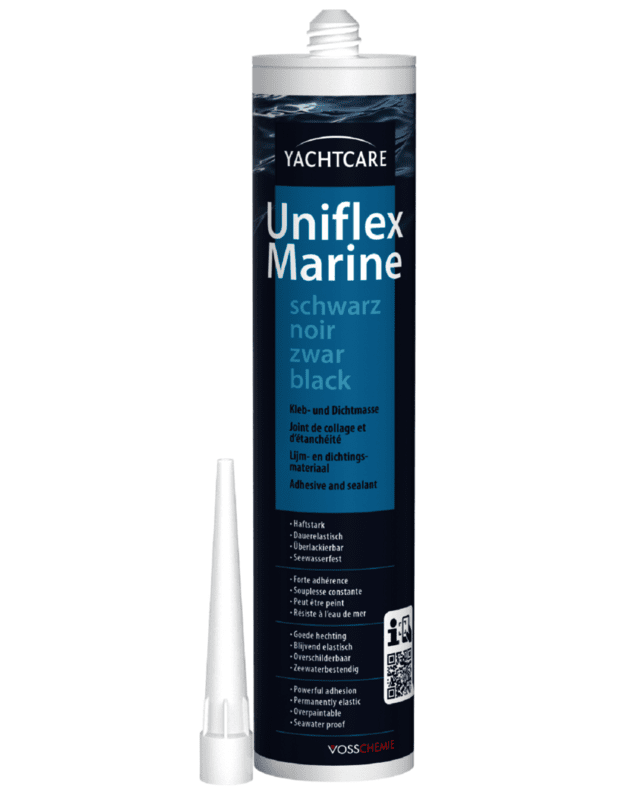 YC Uniflex marine klijai/hermetikas 290ml, juodas